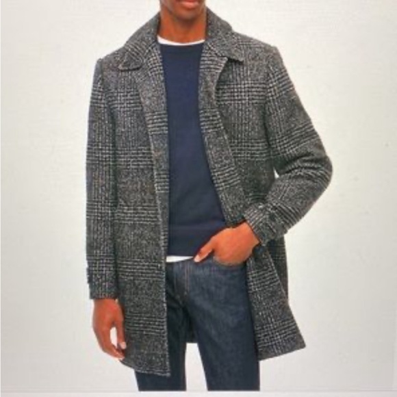 J CREW Plaid Thompson Car Coat  42/L - Picture 2 of 11
